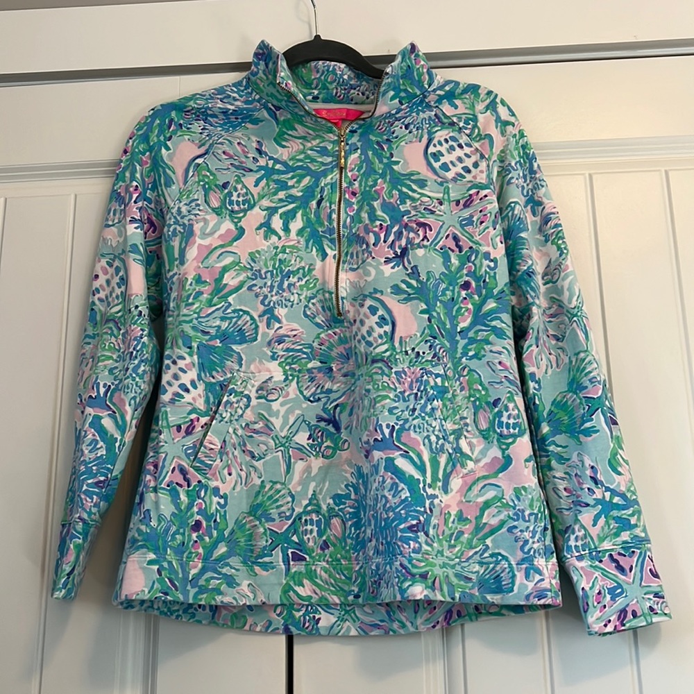 Lilly Pulitzer Zip Up Sweatshirt